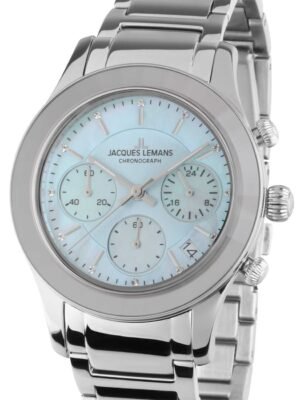 Jacques Lemans 1-2151K Venice Orologio Donna Cronografo 38mm 5ATM