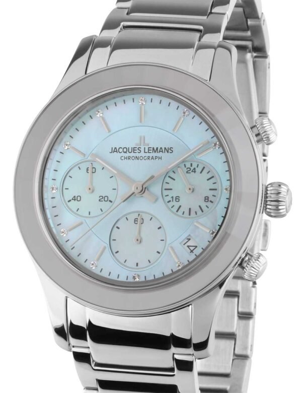 Jacques Lemans 1-2151K Venice Orologio Donna Cronografo 38mm 5ATM