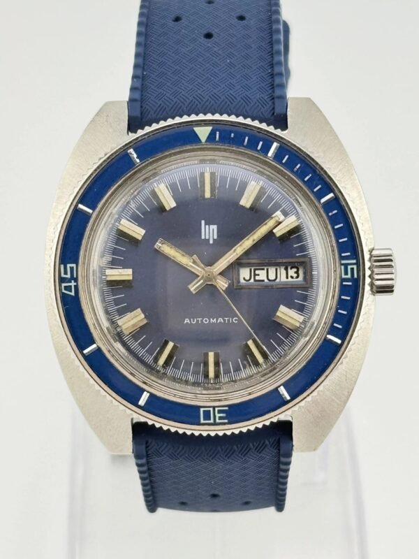 Lip Diver Bakelite Bezel Blu day date automatic 41mm steel case