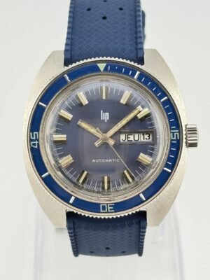 Lip Diver Bakelite Bezel Blu day date automatic 41mm steel case
