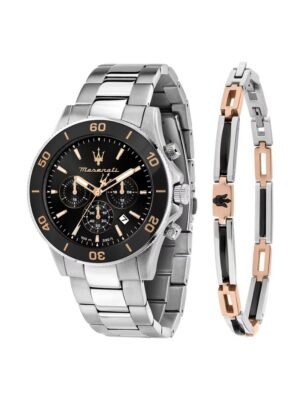 Maserati Orologio Competizione con Bracciale