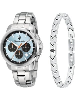 Maserati R8873621045 Orologio Uomo Successo Cronografo Set 42mm 5ATM