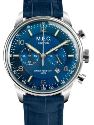M.e.c. Airbon Con Cassa In Acciaio da 42mm e dial Blu