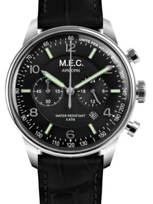 M.e.c. Airbon Con Cassa In Acciaio da 42mm e dial Nero