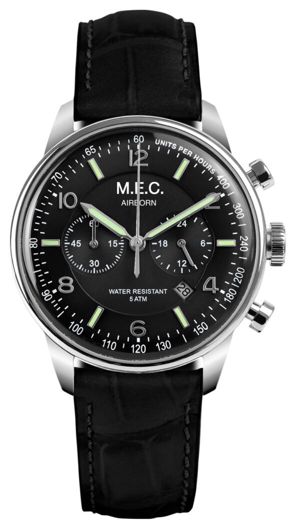 M.e.c. Airbon Con Cassa In Acciaio da 42mm e dial Nero M.e.c. Airbon Con Cassa In Acciaio da 42mm e dial Nero