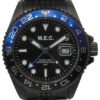 Mec Explora Gmt Cassa Pvd Acciaio 40mm Ghiera Blu e Nera