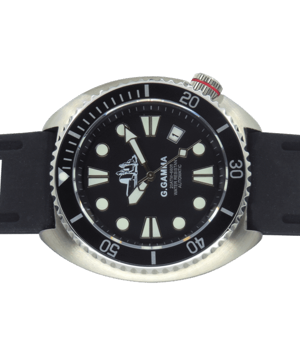Mec Gruppo Gamma Automatico Zaffiro Sub 200 Metri Dial Black
