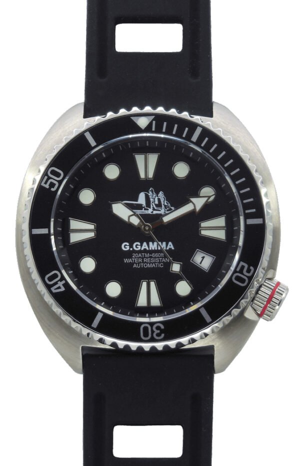 Mec Gruppo Gamma Automatico Zaffiro Sub 200 Metri Dial Black