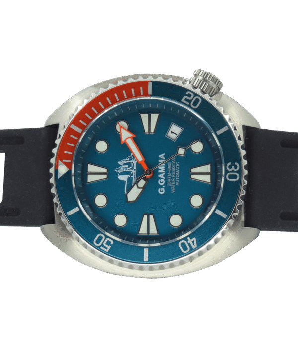 Mec Gruppo Gamma Automatico Zaffiro Sub 200 Metri Dial Celeste