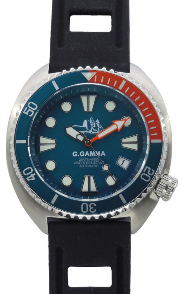 Mec Gruppo Gamma Automatico Zaffiro Sub 200 Metri Dial Celeste