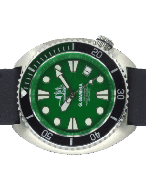 Mec Gruppo Gamma Automatico Zaffiro Sub 200 Metri Dial Verde