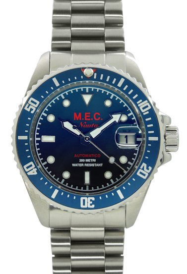 Mec Modello Nauta Automatico Cassa Acciaio 40mm Quadrante Blu Mec Modello Nauta Automatico Cassa Acciaio 40mm Quadrante Blu