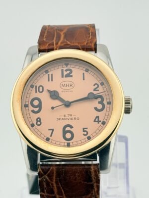MHR S. 79 Sparviero Salmon Dial Bezel in Gold 18kt