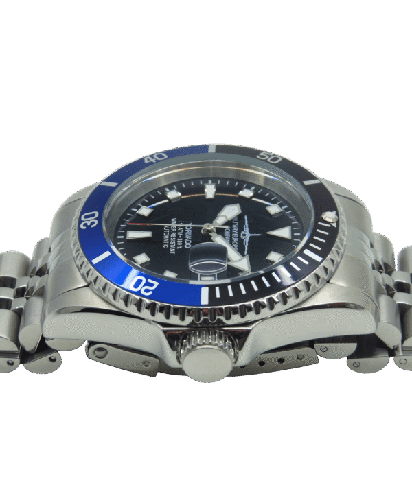 Military European Company modello Tornado 02BN Automatico Ghiera Nera e Blu