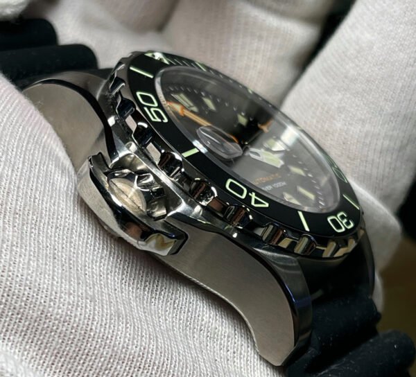 Militum Abisso Marino AM1 Sub 1000 Metri Valvola elio Cassa In Acciaio da 44mm con proteggi corona automatica Vetro Zaffiro Militum Abisso Marino AM1 Sub 1000 Metri Valvola elio Cassa In Acciaio da 44mm con proteggi corona automatica Vetro Zaffiro