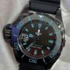 Militum Abisso Marino AM4 Sub 1000 Metri Valvola elio Cassa in Acciaio Trattamento Pvd Black da 44mm con proteggi corona automatica Vetro Zaffiro Militum Abisso Marino AM4 Sub 1000 Metri Valvola elio Cassa in Acciaio Trattamento Pvd Black da 44mm con proteggi corona automatica Vetro Zaffiro