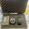 Militum Automatico GMT Elicopter Dial Black Lunetta Girevole Nera e Blu Militum Automatico GMT Elicopter Dial Black Lunetta Girevole Nera e Blu