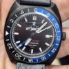 Militum Automatico GMT Elicopter Dial Black Lunetta Girevole Nera e Blu Militum Automatico GMT Elicopter Dial Black Lunetta Girevole Nera e Blu