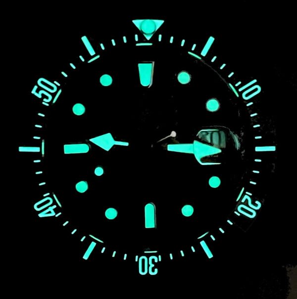 Militum Automatico Sub 2000 Metri PVD Valvola Elio Vetro Zaffiro Ghiera Ceramica Nera Quadrante nero opaco