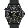 Militum Aviatore GMT con cassa 42mm e 12 di altezza in acciaio All Black