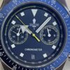 Militum Chronos Dotato Di Cronografo Cassa Satinata Da 44mm Dial Blu