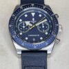 Militum Chronos Dotato Di Cronografo Cassa Satinata Da 44mm Dial Blu