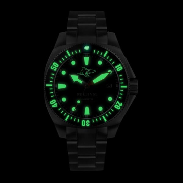 Militum Fortezza Marina M2 Cassa 42mm Sub 1000 Metri Limited Edition 1/100 Megalodonte Valvola Elio Vetro Zaffiro Ghiera Ceramica Quadrante Blu Militum Fortezza Marina M2 Cassa 42mm Sub 1000 Metri Limited Edition 1/100 Megalodonte Valvola Elio Vetro Zaffiro Ghiera Ceramica Quadrante Blu