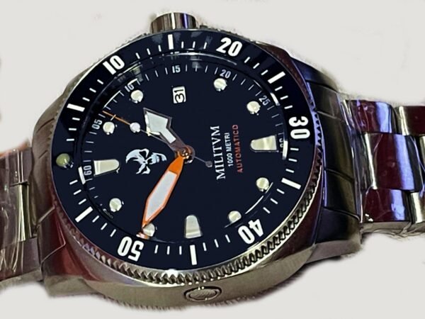 Militum Fortezza Marina Special Edition Skull S3 Cassa 42mm Sub 1000 Metri Limited Edition 1/50 Valvola Elio Vetro Zaffiro Ghiera Ceramica Quadrante Blu ed indici bianchi Militum Fortezza Marina Special Edition Skull S3 Cassa 42mm Sub 1000 Metri Limited Edition 1/50 Valvola Elio Vetro Zaffiro Ghiera Ceramica Quadrante Blu ed indici bianchi