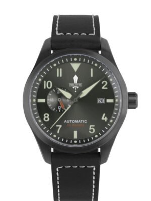 Militum Fuoriquota cassa 42 automatico zaffiro dial Grigio Gun cinturino pelle