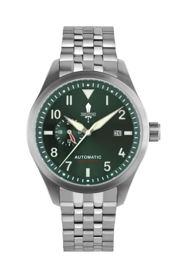 Militum Fuoriquota cassa 42 automatico zaffiro dial verde Braccialato Militum Fuoriquota cassa 42 automatico zaffiro dial verde Braccialato
