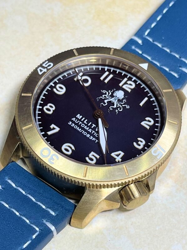 Militum Marisub In Bronzo Cassa 44mm Vetro zaffiro Sub 330 metri Quadrante Blu