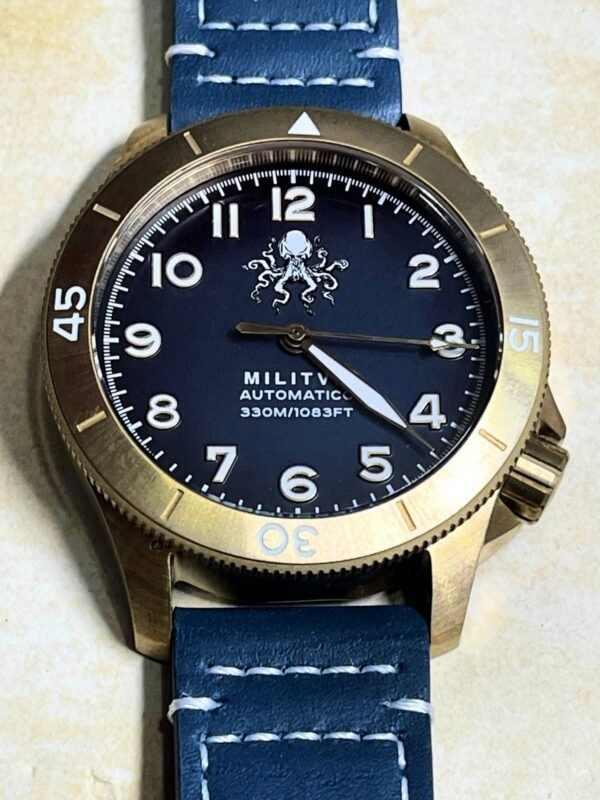 Militum Marisub In Bronzo Cassa 44mm Vetro zaffiro Sub 330 metri Quadrante Blu