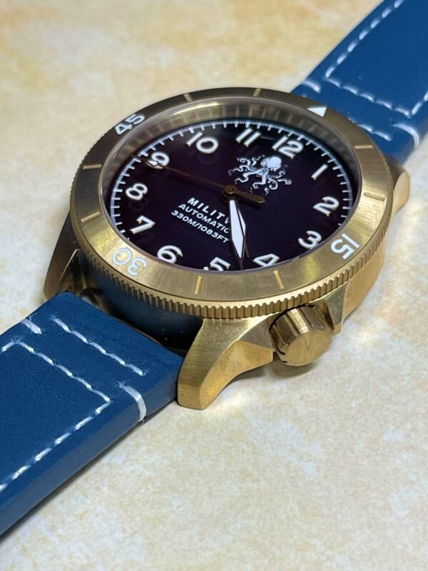 Militum Marisub In Bronzo Cassa 44mm Vetro zaffiro Sub 330 metri Quadrante Blu