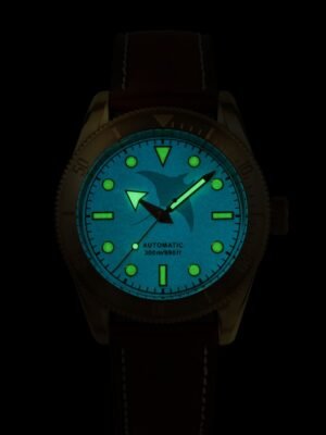 Militum Marisub Manta In Bronzo Cassa 40mm Vetro zaffiro Sub 300 metri Quadrante Celeste Tiffany