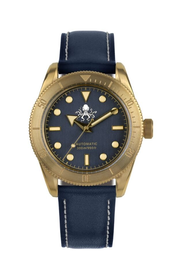 Militum Marisub Octopus In Bronzo Cassa 40mm Vetro zaffiro Sub 300 metri Quadrante blu scuro