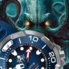 Militum Ocean 1000 Metri Automatico con valvola Elio Zaffiro Limited Edition Octopus