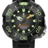 Militum Ocean 1000 Metri Automatico con valvola Elio Zaffiro Limited Edition Gladio Cassa Satinata e Ghiera Nera Con Cinturino Nero