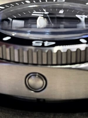 Militum Poseidone P1 Cassa 46mm Sub 1000 Metri Limited Edition 1/100 Valvola Elio Vetro Zaffiro Ghiera Ceramica Quadrante Pan Nero