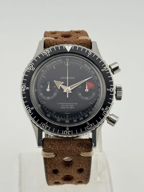 Nivada Croton Chronomaster Aviator Sea Diver ref 105 / 9870 Valjoux 23 full set CASD