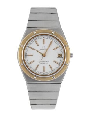 Omega Constellation steel / gold quartz men's watch 196.0147 / 396.0879 Vintage [2604102]