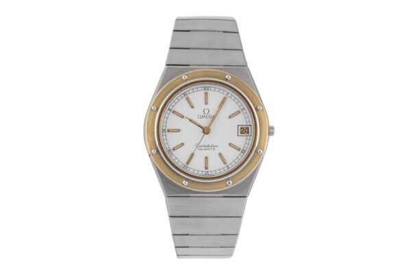 Omega Constellation steel / gold quartz men's watch 196.0147 / 396.0879 Vintage [2604102]