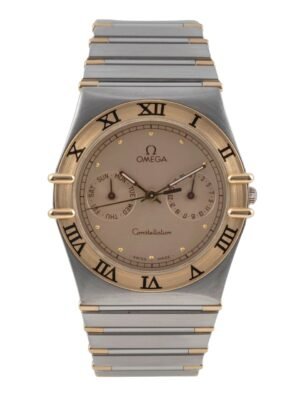 Omega Constellation steel / gold quartz men's watch 396.1070 396.1080 Vintage [2604098]