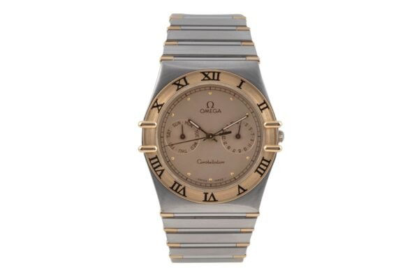 Omega Constellation steel / gold quartz men's watch 396.1070 396.1080 Vintage [2604098]