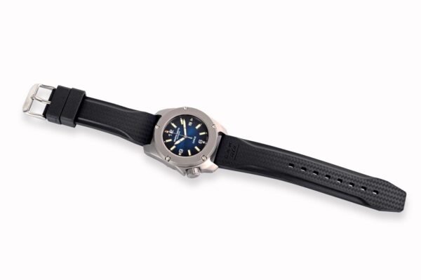 Orologio Artigianale Italiano Gruppo Ardito Modello Lince Titanio Sub 1000 Metri Blu