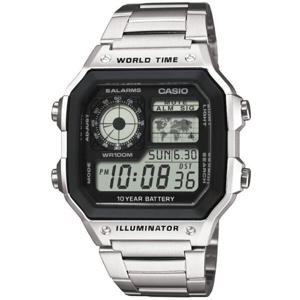 Orologio Casio Timeless AE-1200WHD-1AVEF World Time