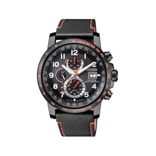 Orologio Citizen Cronografo Radiocontrollato in Acciaio e Pelle - Limited Edition - AT8125