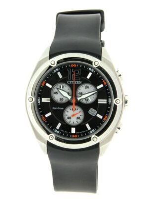 Orologio Citizen Uomo Cronografo in Acciaio e Silicone – AT0980-12F