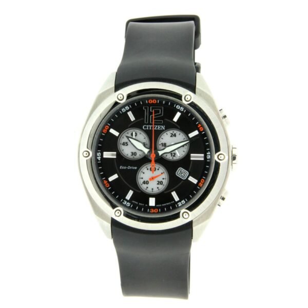 Orologio Citizen Uomo Cronografo in Acciaio e Silicone – AT0980-12F