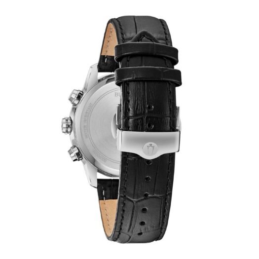 Orologio Cronografo Bulova in Acciaio e Pelle - Sutton Big Date - 96B310