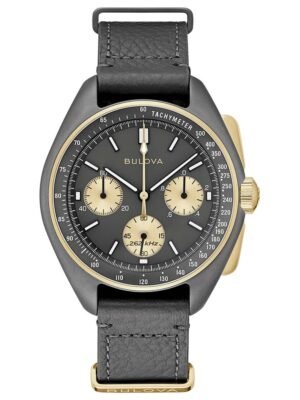 Orologio Cronografo Bulova in Titanio e Pelle - Lunar LE - 98A285